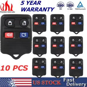 10x Keyless Entry Remote Control Key Fob For Focus Explorer Grand Marquis Escort - Picture 1 of 11