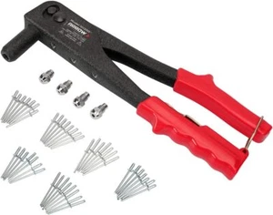 Arrow Heavy Duty Riveter Kit, Professional Pop Rivet Gun w/Assorted 120 Rivets - Picture 1 of 8
