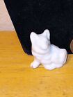 White Shepherd Dog Miniature Vintage Porcelain Figurine  Made in Japan