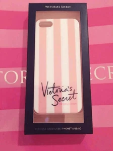 NEW VICTORIA'S SECRET PINK WHITE STRIPE IPHONE 6 FLEXIBLE HARD CASE SLEEVE NIB - Picture 1 of 5