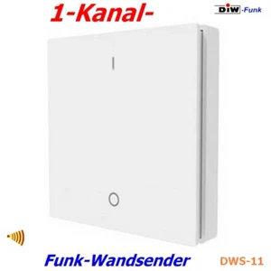 DWS-11 eleganter Funk-Wandsender 1-Kanal kompatibel DIW-Funk, Intertechno learn - Bild 1 von 1