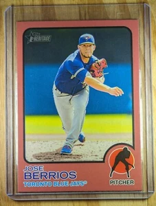 2022 Jose Berrios Topps Heritage Target Red SP Parallel MLB Toronto Blue Jays358 - Picture 1 of 2