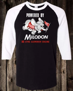 Hot Rod Tee T Shirt Drag Race Racing Speed Shop Powered By Milodon Engine - Picture 1 of 15