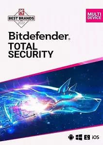 Bitdefender Total Security 3 Years For 5 Devices + Daily VPN - Picture 1 of 3