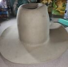 3X American Vintage Felt Rugged Cowboy Hat 7 1/8 Dale Brisby Rodeo