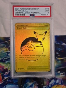 Poke Ball 2021 Pokemon SWSH146 BSP Celebrations Ultra Premium Collection PSA 9 - Picture 1 of 2