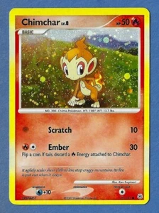 CHIMCHAR 2007 POKEMON DIAMOND PEARL HOLO SWIRL FOIL KARTE # 76/130 VG-EX - Bild 1 von 2