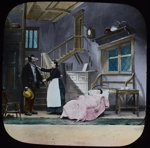 FOTO LITTLE JIM NO4 C1885 Color Linterna Mágica Diapositiva HISTORIA SOCIAL VICTORIANA - Imagen 1 de 3