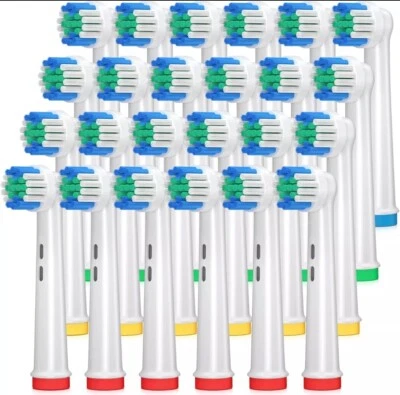 24 TESTINE  RICAMBIO COMPATIBILI SPAZZOLINO ELETTRICO ORAL B BRAUN🟢 - Image 1 of 4