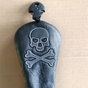1x Premium PU Golf Hybrid Schläger Head Cover Rescue UT Cover Skull Headcover # H - Bild 1 von 4