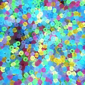 Glow In The Dark Beads- 8x6mm Round Luminous Bead DIY Craft Jewelry Making 50Pcs - Picture 1 of 22