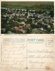 FREDERICKSBURG VA CARTOLINA ANTICA - Foto 1 di 1