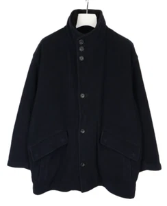 Hugo Boss Punga Jacke Herren (UK) 52 Gefüttert Wollmischung Hoch Hals Zip Dunkel - Bild 1 von 12