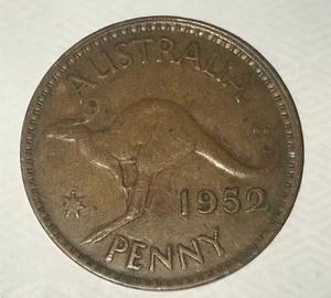 Australia 1952 Penny Coin  #sn597 - Picture 1 of 5