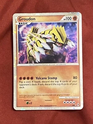 Pokémon TCG GROUDON Call Of Legends SL4 Holo Shiny Rare  - Image 1 of 2