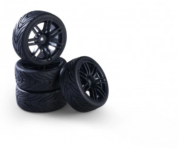 CARSON RADSATZ "14 Sp." SCHWARZ 26MM FÜR 1 10 TAMIYA TT01 TT02 # 500900174