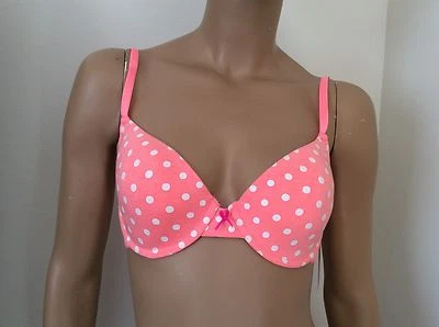 SO Bra Soft Convertible T-Shirt 830 Peach Dot Stripe SI381004B Sz.32,34,36(A,B,C - Image 1 of 4