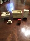 Vintage 1940’s-50’s Doll House Miniatures, 5 Pieces RARE.