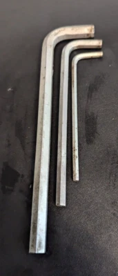 3 Snap On L-Shape Wrench Set Hex Key SAE 5/32" 1/4" 3/8" - Image 1 of 4