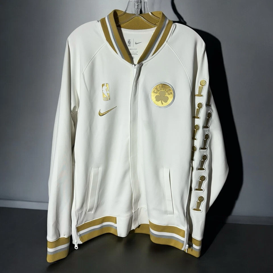 Size S - Boston Celtics Nike 2024 NBA Finals Champions Authentic Showtime Jacket - Image 1 of 4