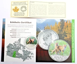 KANADA: 10 Dollars 2017: 150 JAHRE KANADA - SASKATCHEWAN, SILBER, PP, COAs - Bild 1 von 3