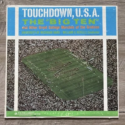 TOUCHDOWN USA THE BIG TEN AND GREAT COLLEGE MARCHES VINYL Record 1961 Football - Image 1 of 4