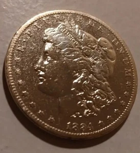 Dólar de plata Morgan 1884-S $1.     LIMPIADO.  - Imagen 1 de 6