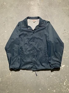 Vintage 90s Hartwell Satin Coaches Jacket Lined Windbreaker Size Medium - Picture 1 of 12