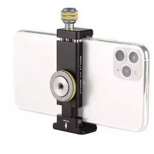 Metal Phone Clamp Tripod Mount Adapter - Smartphone Clip iPhone Mount Holder ... - Picture 1 of 9