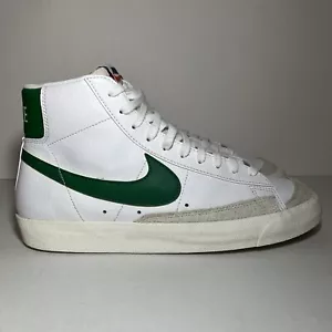 Size 10 - Men’s Nike Blazer '77 Vintage Mid White Pine Green Shoes Lace Up - Picture 1 of 7