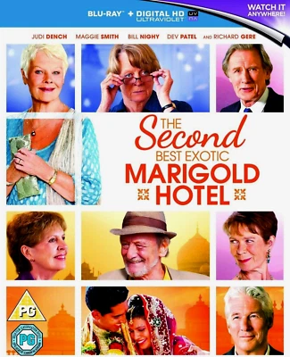 The Second Best Exotic Marigold Hotel (Blu-ray-2015, 1-Disc) Maggie Smith. - Image 1 of 4