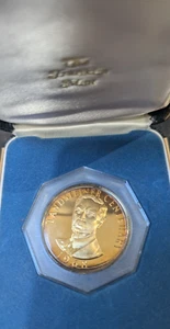Ortho Diagnostics Landsteiner Centenary 1968 Franklin Mint Münze im Etui - Bild 1 von 6
