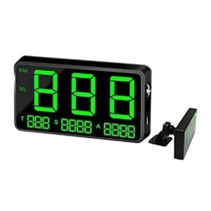 Digital GPS Speedometer HUD MPH KM/h Overspeed Warning For Motorcycles Car - Foto 1 di 6
