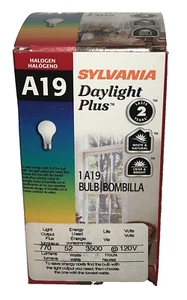 SYLVANIA 52A/HAL/F DAYLIGHT PLUS LIGHT BULB - 120V - Picture 1 of 8