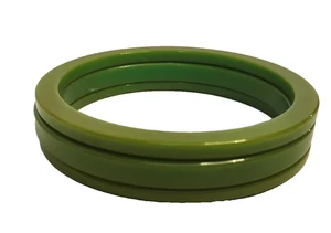 Juego de tres pulseras brazalete vintage verde lima - Imagen 1 de 4