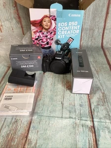 Canon EOS R50 4K 24.2MP Mirrorless Camera w RF-S 18-45mm Content Creator Kit - Picture 1 of 12