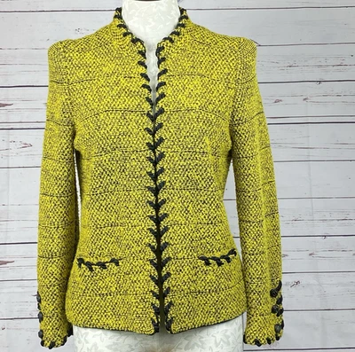 Chaqueta Blazer Tejida Lana Adolfo New York Años 80 De Colección Mediana Retro Glam Alta Costura Foto 1 de 4