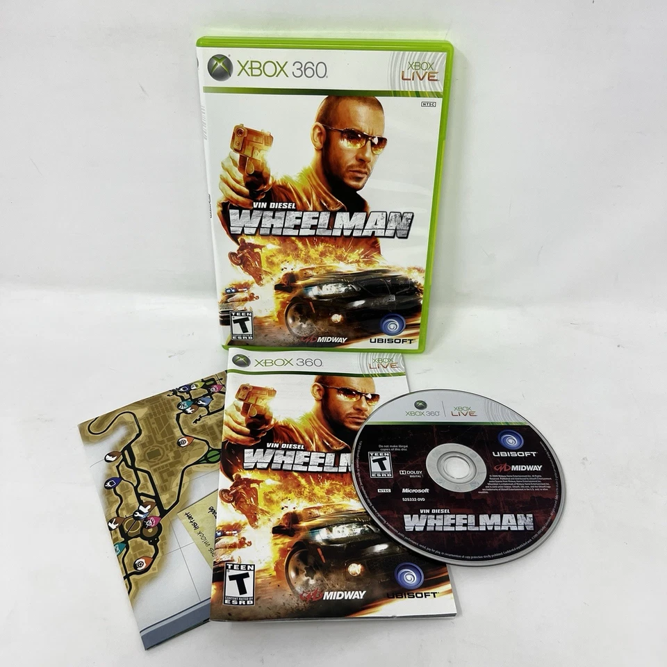 Wheelman (Microsoft Xbox 360, 2009) Complete w/ Map - Image 1 of 1