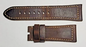 Authentic Officine Panerai Brown Calf Watch Strap 27/22 mm, 76+125mm OEM - Picture 1 of 2