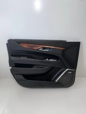 Cadillac Escalade 2015 delantero izquierdo lado del conductor cuero negro panel de puerta OEM Foto 1 de 4