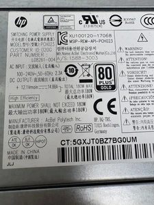 ALIMENTATORE HP L08261-004 RICONDIZIONATO 4 PIN 180W X PRODESK 400 G5 280 G4 600 - Picture 1 of 5