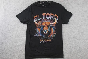 Six Flags Great Adventure El Toro schwarz T-Shirt Herren Gr. Medium Achterbahn - Bild 1 von 6