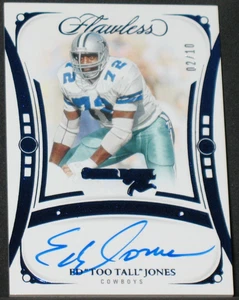 ED TOO TALL JONES 2024 Panini Flawless Champions Sapphire Autograph (02/10) - Picture 1 of 2