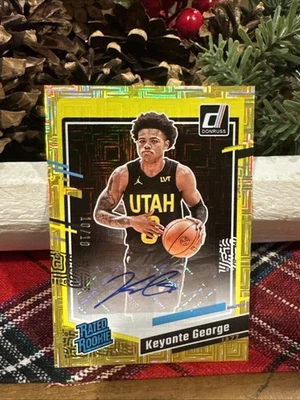 2023-24 Panini Donruss - Keyonte George Rated RC Auto -GOLD /10 - Breakout Year! - Image 1 of 2