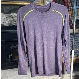 Lululemon Herren Langarm Metallschlitz Sporthemd lila Größe Small - Bild 1 von 4