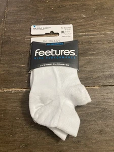 Feetures High Performance Ultra Light No Show Tab Socken Farbe Weiß Größe XL NEU! - Bild 1 von 9