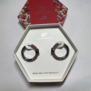 Bomb Party Juli 2025 Ohrringe warm Sommer Sonnenuntergang Lab Rubin Hämatit Beschichtung - Bild 1 von 15