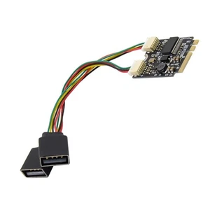 M.2 A+E Key M.2 A+E to GL850 2-Port Industrial Control Conversion Card V2B33590 - Afbeelding 1 van 6
