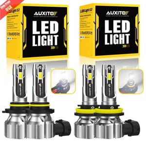 Kit de bombillas LED AUXITO 9005 H11 Combo Faro 100W 90000LM haz alto/bajo 6500K - Imagen 1 de 19
