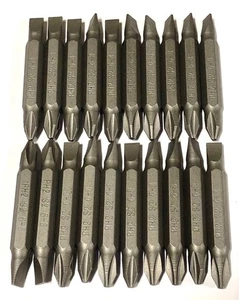Mibro #2 Phillips #6-8 Slotted Screwdriver Bits, 2" Screw Tips 20 Pack - Picture 1 of 1
